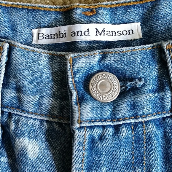 SOLD*LEVIS BAMBI&MASON OneofaKind Hi-Rise Shorts - Picture 2 of 8